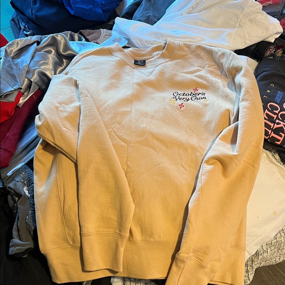 OVO Men's Tan Crewneck Sweater